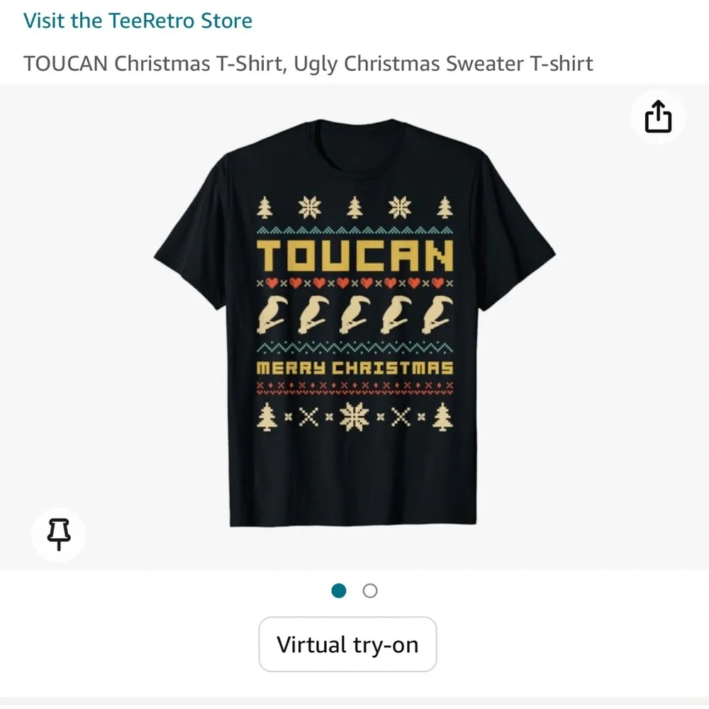 Toucan ugly Christmas t shirt sweater
